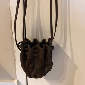 Mini leather crossbody bag